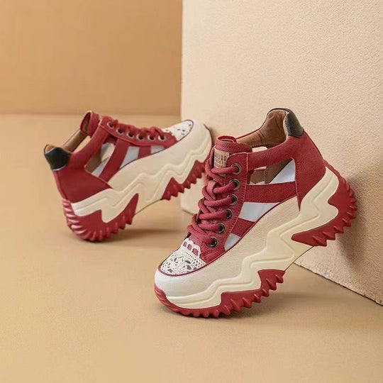 Damen Sportliche Sneaker mit rutschfester Sohle und atmungsaktiver Mesh-Oberfläche EB