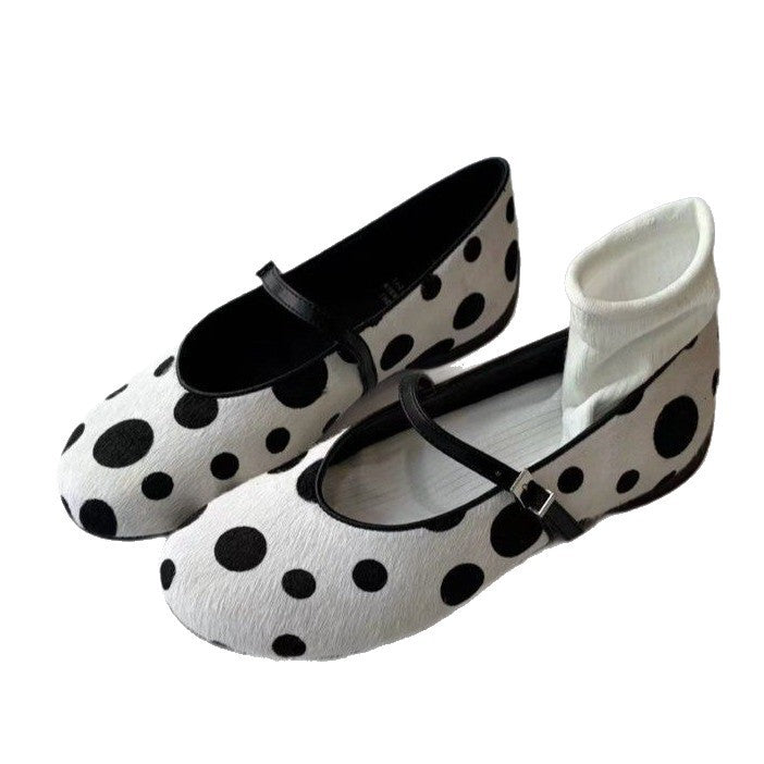 Damen Ballerinas mit modischer Schleifenverzierung und atmungsaktivem Material EB