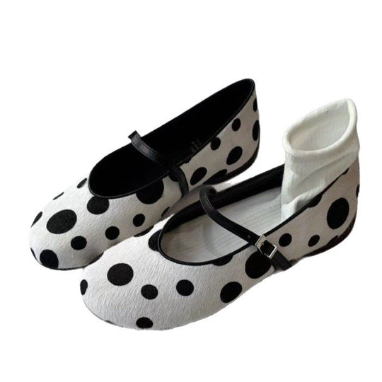 Damen Ballerinas mit modischer Schleifenverzierung und atmungsaktivem Material EB
