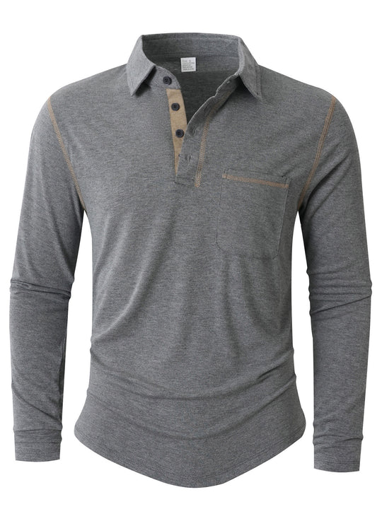 Herren Langarm Poloshirt EB