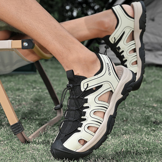 Damen Sportliche Outdoor-Sandalen mit verstellbarem Schnellschnürsystem und rutschfester Sohle EB