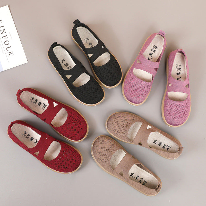 Damen Atmungsaktive Freizeitschuhe mit elastischem Design EB