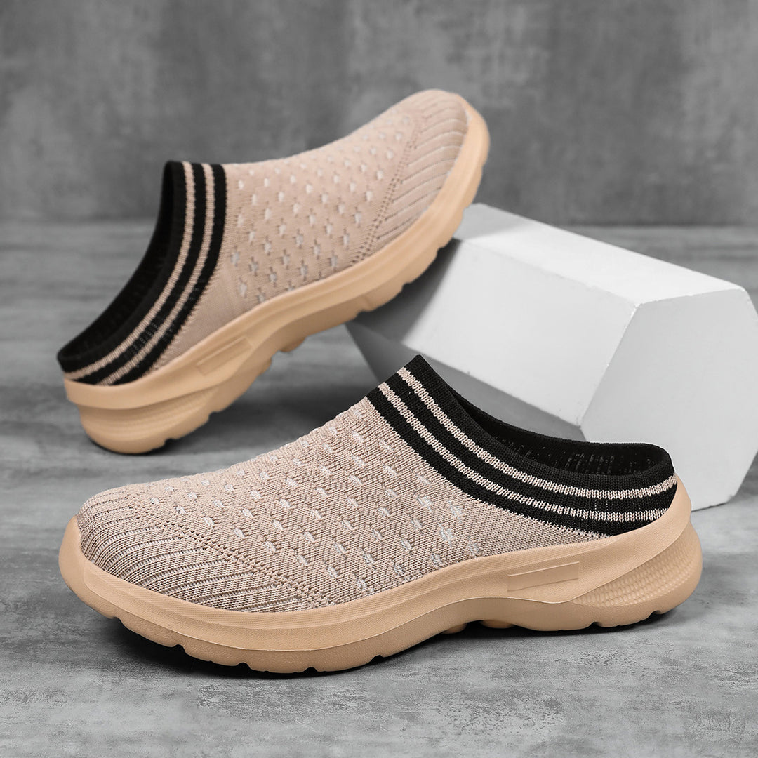 Damen Bequeme Slip-On Freizeitschuhe EB