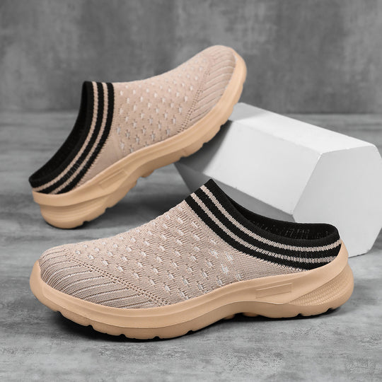 Damen Bequeme Slip-On Freizeitschuhe EB