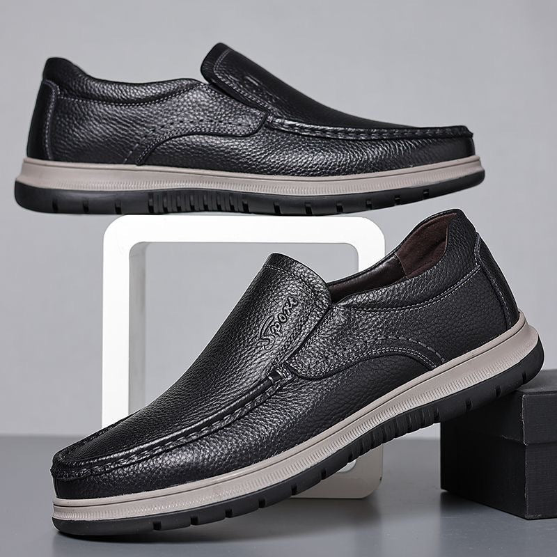 Herren Bequeme Slip-On Mokassins mit rutschfester Sohle EB