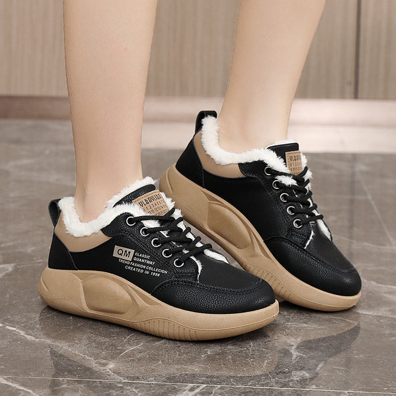 Damen warme Winter Sneakers mit weichem Fleece-Futter EB