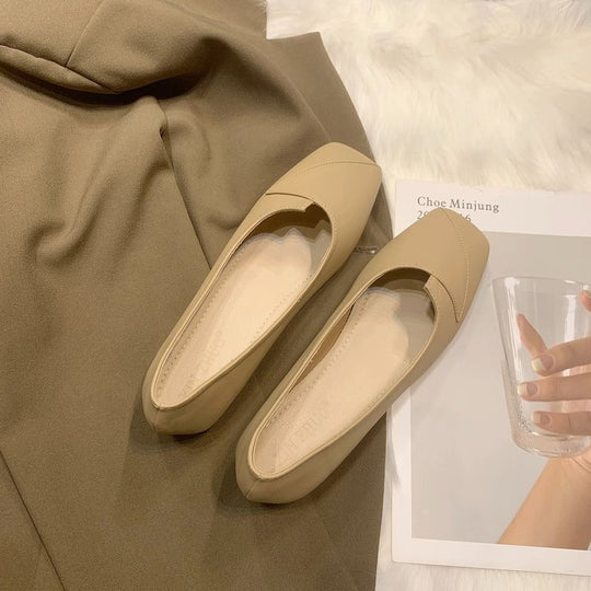 Damen elegante Ballerinas mit modischem Schnitt und komfortablem Fußbett EB