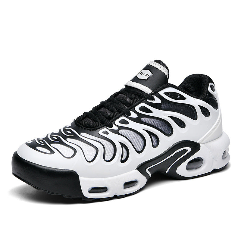 Herren futuristische Dämpfungs-Sneaker mit sichtbarer Luftkammer und strukturiertem Mesh-Overlay EB