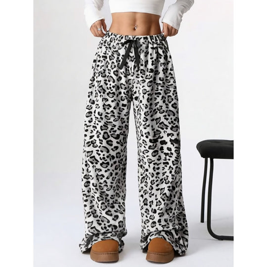 Damen Bequeme Hosen mit Leopardenmuster EB