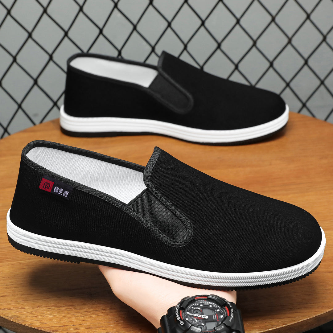Damen Komfortable Slip-On Freizeitschuhe mit flexiblem Obermaterial EB