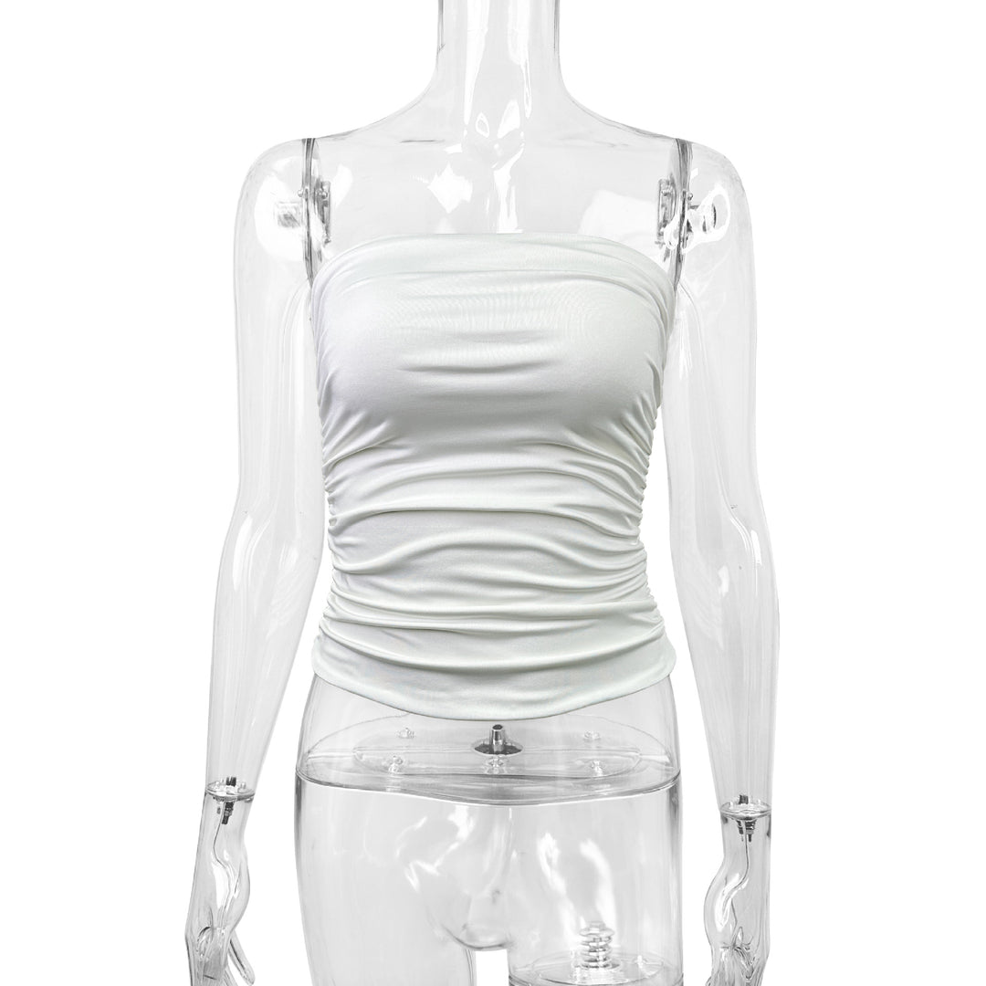 Damen Figurumspielendes Bandeau-Oberteil mit raffinierten Raffungselementen EB
