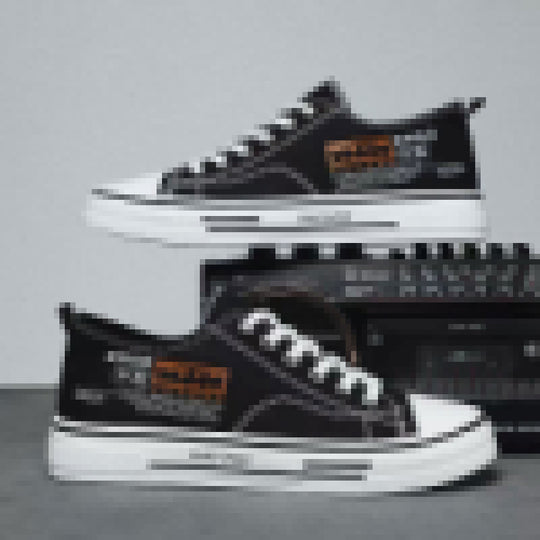 Damen Lässige Canvas-Sneaker mit beschichteter Oberfläche EB