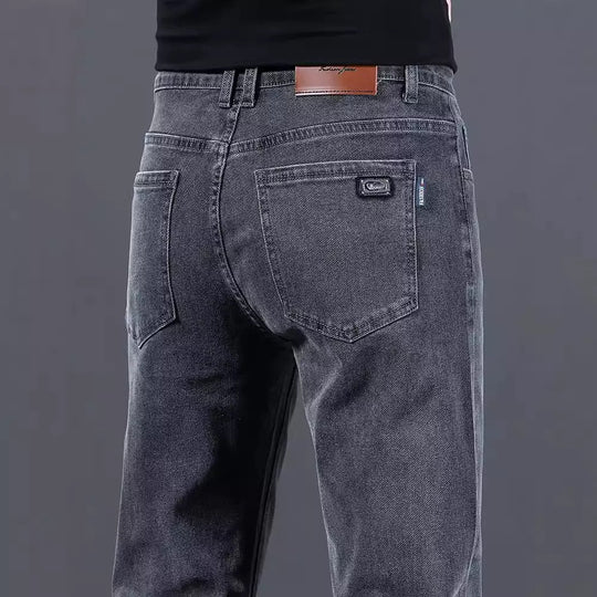 Herren modische Slim-Fit Jeans aus weichem Denim EB