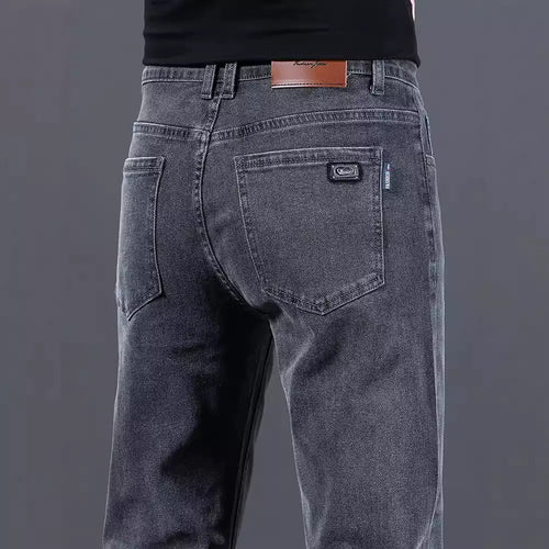 Herren modische Slim-Fit Jeans aus weichem Denim EB