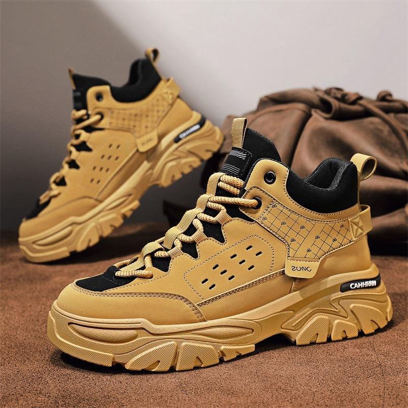 Damen Sportliche High-Top Sneaker mit strukturiertem Obermaterial und dämpfender Sohle EB
