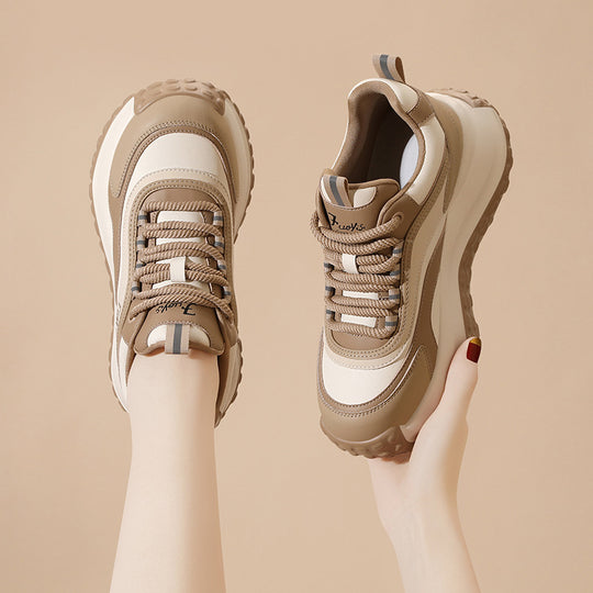 Damen trendige Plattform-Sneaker mit dämpfender Sohle EB