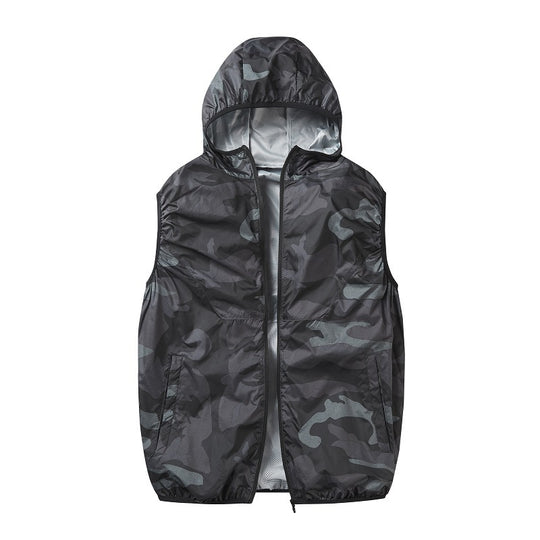 Unisex nan leichte winddichte Laufweste mit durchgehendem Reißverschluss und reflektierenden Details R&B