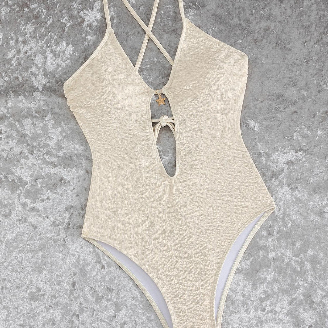 Damen Cut-Out Badeanzug mit einzigartigem Ringdetail EB