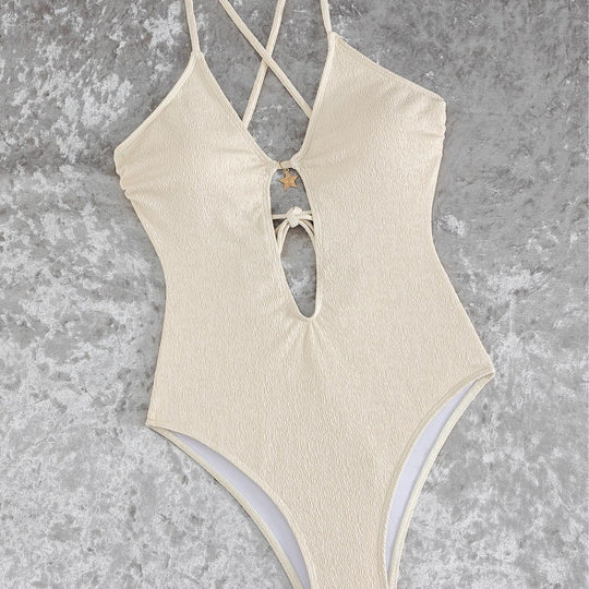 Damen Cut-Out Badeanzug mit einzigartigem Ringdetail EB