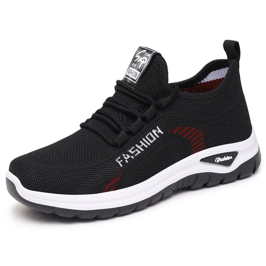 Damen Sportliche Sneaker mit elastischem Strickoberteil und dämpfender Sohle EB
