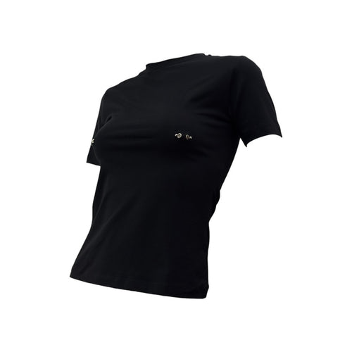 Damen Modisches T-Shirt mit einzigartigen Schmuck-Details EB