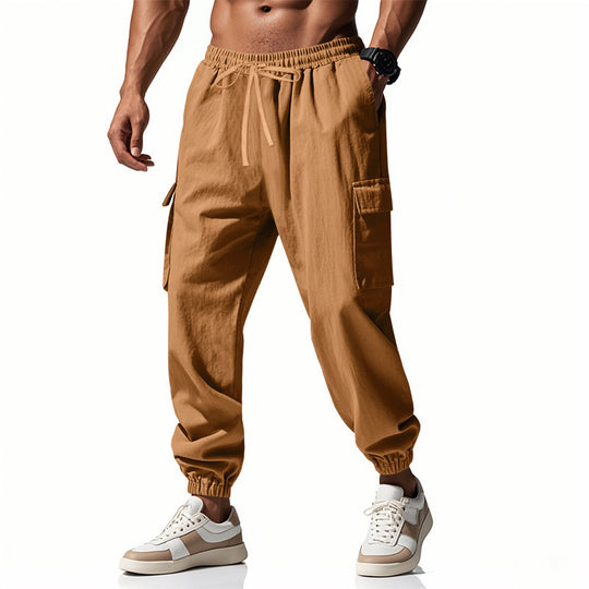 Herren Cargo-Jogginghose mit praktischen Seitentaschen und elastischem Bund EB