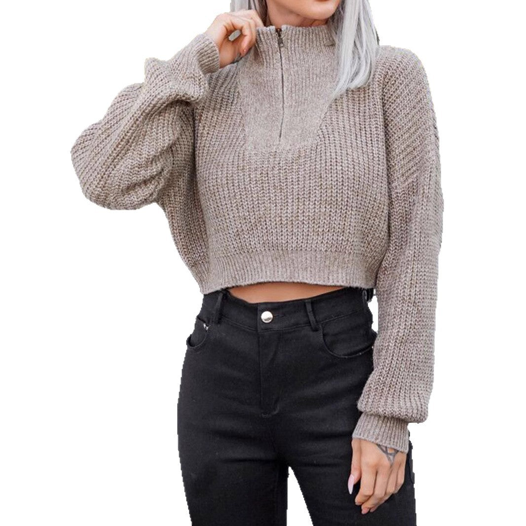 Damen lockerer Strickpullover EB