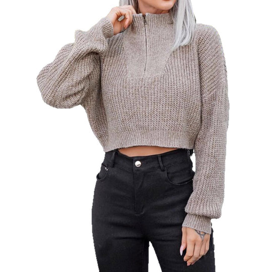 Damen lockerer Strickpullover EB