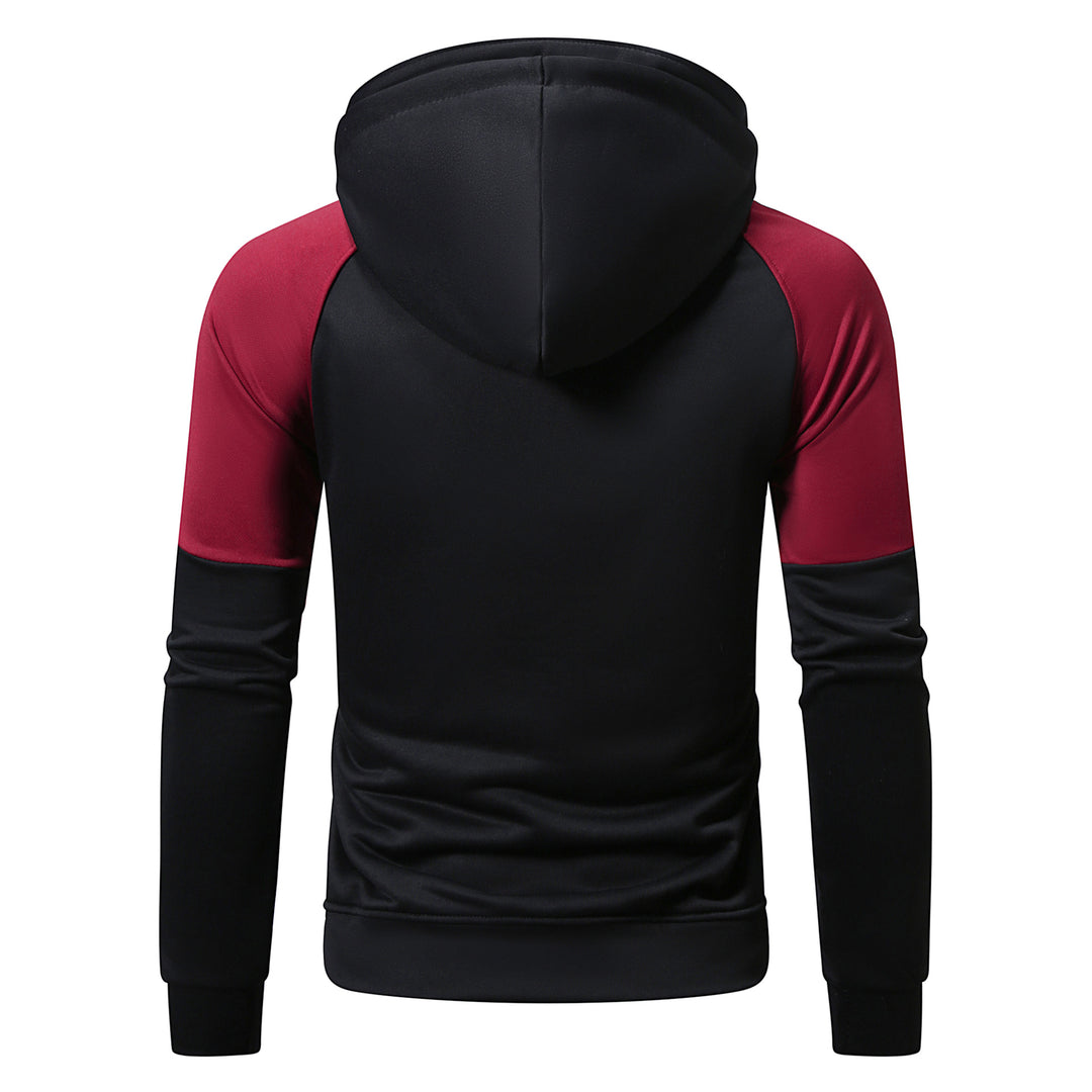Herren sportlicher Kapuzenpullover mit einzigartigem Farbblock-Design EB