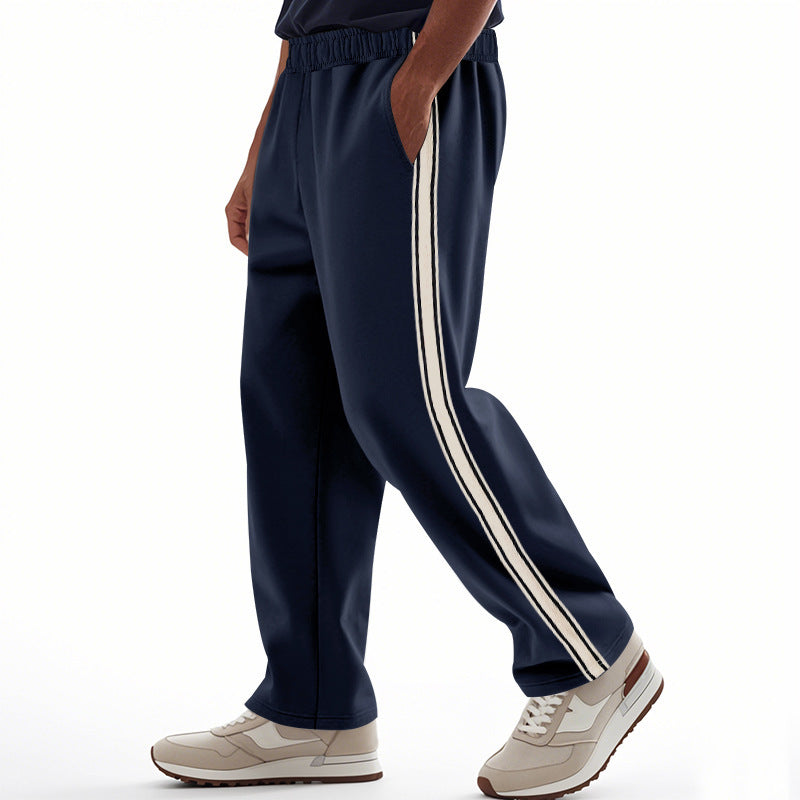 Herren Freizeit-Jogginghose mit seitlichen Streifen und elastischem Bund EB