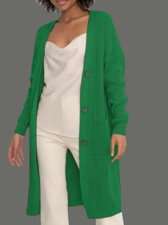 Damen Strickjacke mit hochwertigen Knöpfen EB
