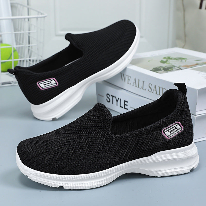 Damen Atmungsaktive Slip-On Laufschuhe mit weichem Innenfutter EB