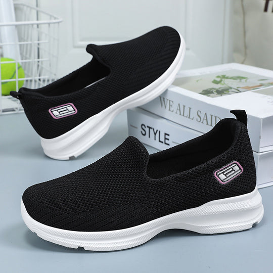Damen Atmungsaktive Slip-On Laufschuhe mit weichem Innenfutter EB