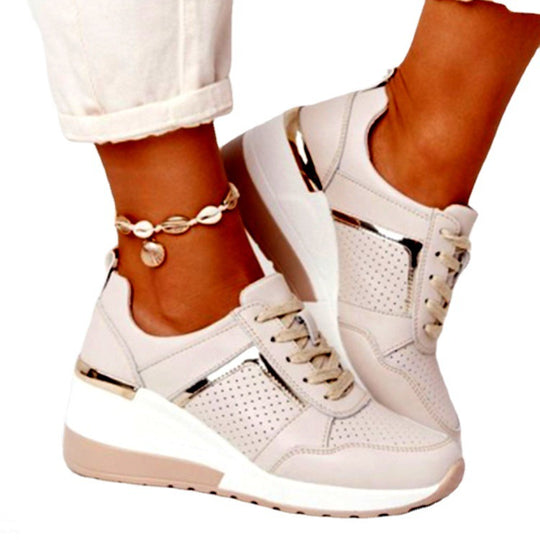 Damen Sportliche Sneakers mit atmungsaktiver Netzoberfläche und modischen Akzenten EB