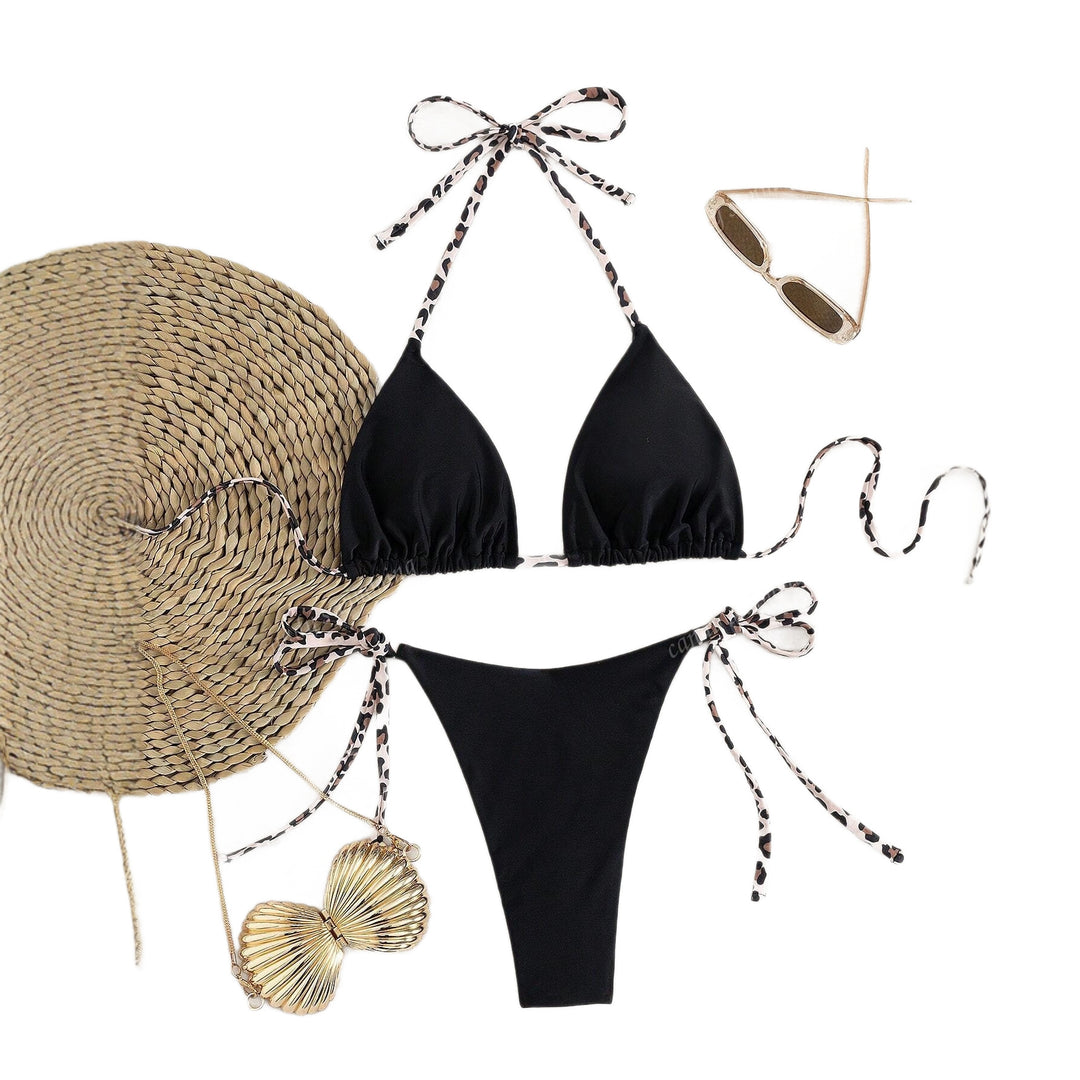 Damen Triangel-Bikini mit einzigartigen Trägern EB