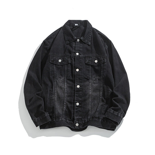Herren klassische Denim Jacke mit schmalem Schnitt EB