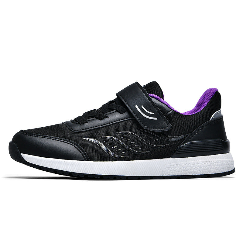 Damen Sportliche Sneaker mit praktischem Klettverschluss und atmungsaktiver Oberflächenstruktur EB