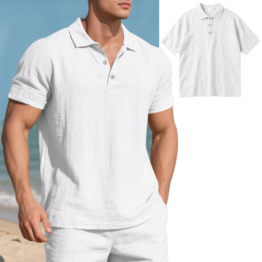 Herren Poloshirt mit atmungsaktiver Struktur und klassischem Kragen EB