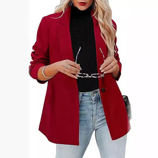 Damen Modischer Blazer mit lässigem Schnitt EB
