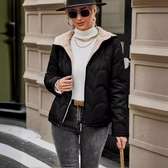 Damen platzsparende und warme Winterjacke EB