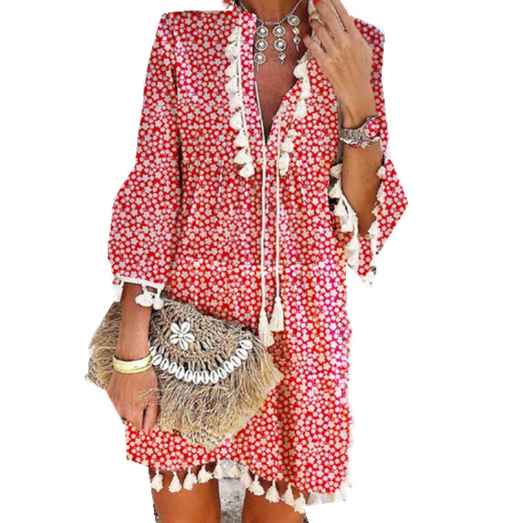 Damen Sommerkleid mit Stickerei EB