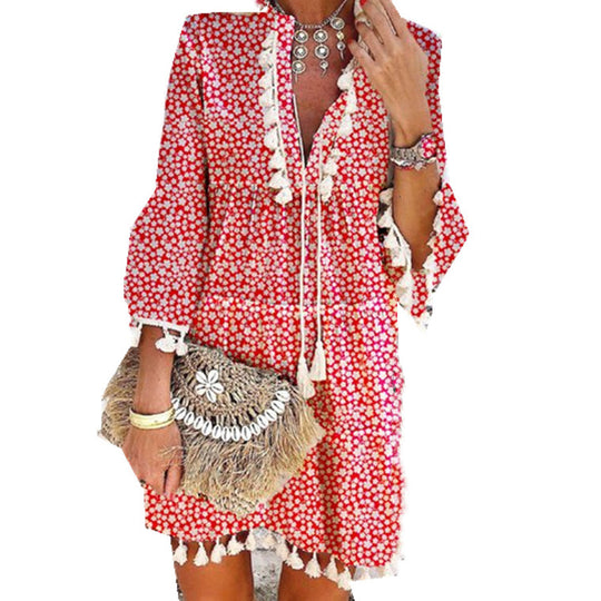Damen Sommerkleid mit Stickerei EB