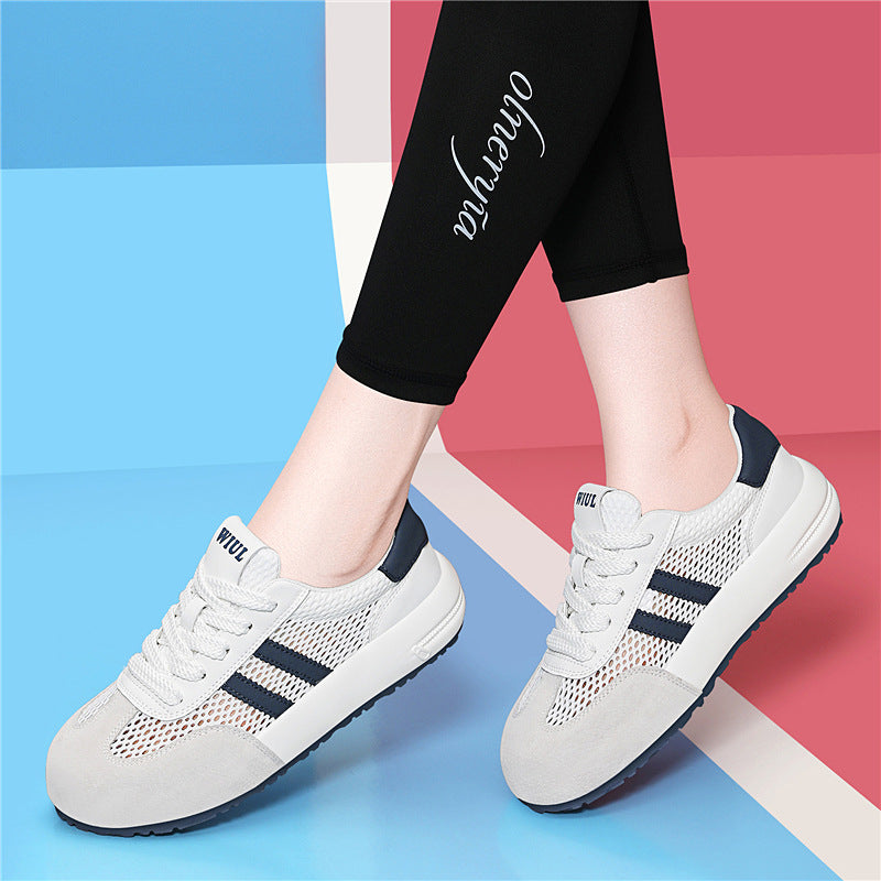 Damen Atmungsaktive Lifestyle-Sneaker mit rutschfester Sohle EB