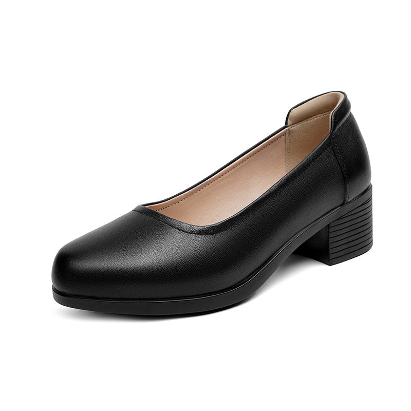 Damen Mary Jane Pumps mit verstellbarem Riemen und bequemem Blockabsatz EB