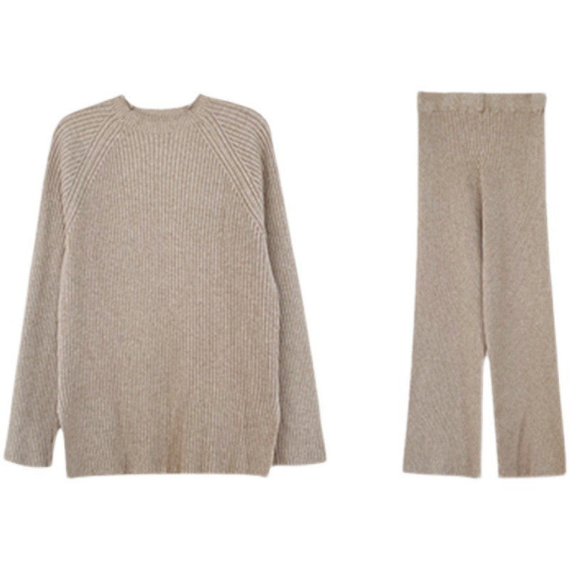 Damen Strickensemble mit weitem Schnitt und elegantem Design EB