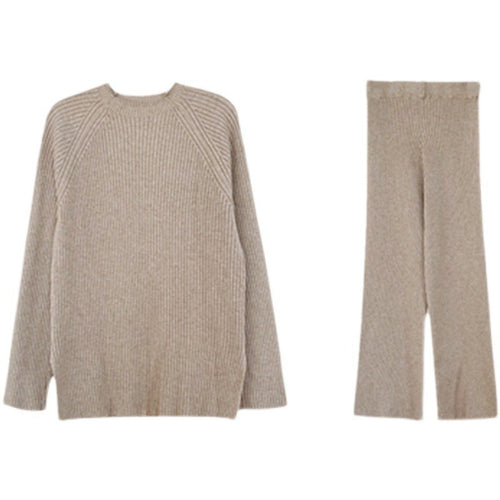 Damen Strickensemble mit weitem Schnitt und elegantem Design EB
