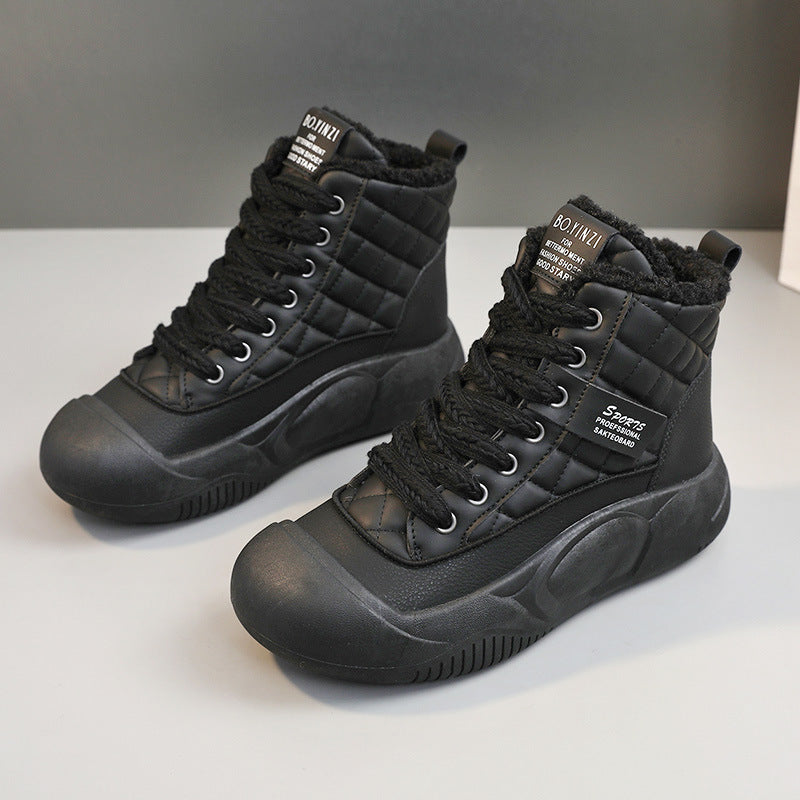 Damen modische Winterboots mit kuscheligem Innenfutter und robuster Sohle EB