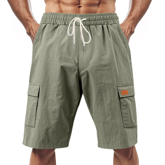 Herren Cargo-Shorts mit vielseitigen Taschen und elastischem Bund EB