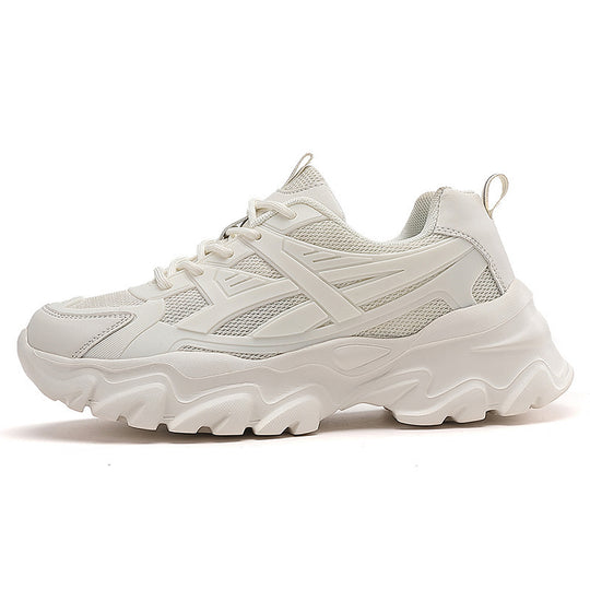 Damen Sportliche Sneakers mit atmungsaktivem Mesh-Obermaterial und stoßdämpfender Sohle EB