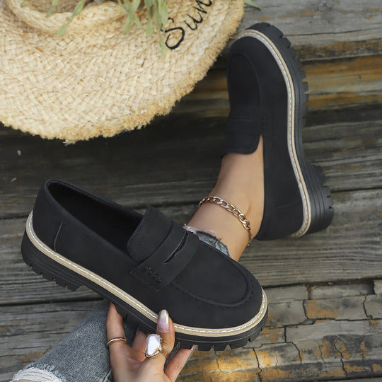 Damen Mokassins mit robustem Profil und trendigem Design EB
